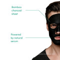 Benutzerdefinierte feuchtigkeitsspendende und feuchtigkeitsspendende Bambuskohle-Gesichtsmaske für Männerhautpflege